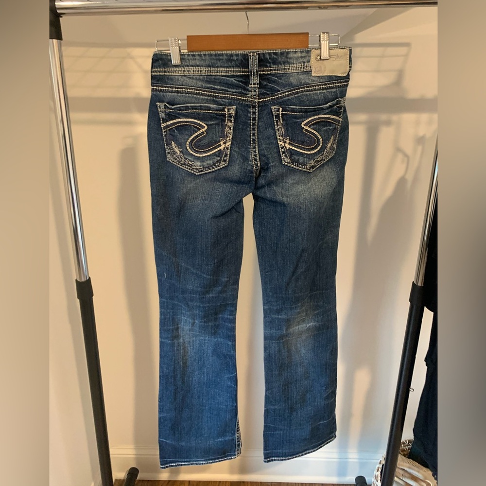 Silver Bootcut Jeans - Picture 3 of 4